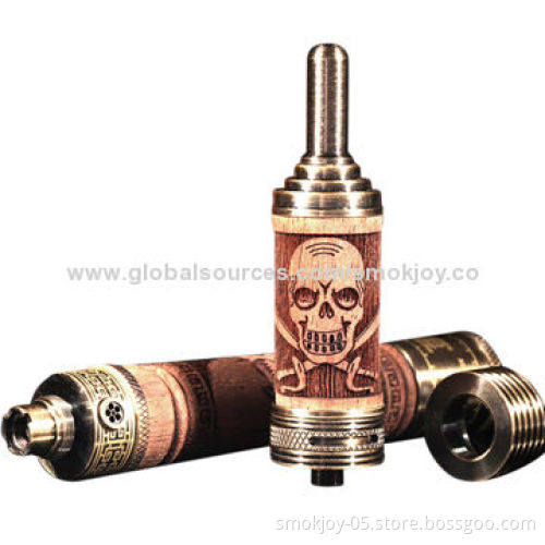 Smokjoy Dual-coil Electronic Cigarette Wooden Atomizers N Fire LA2 with 2.5mL Volume